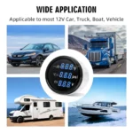 Waterproof 3-in-1 Multi-Functional Water Level Holding Tank Voltmeter 9-32V for Car Motorcycle Tractor Truck - Image 2