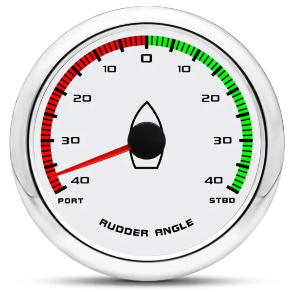 85mm Boat Rudder Angle Gauge Meter Marine Indicator 0-190 Ohm with Mating Sensor