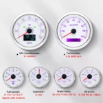6 Gauge Set 85mm GPS Speedometer 0-160MPH Tachometer for Car Marine Boat Truck - Image 2