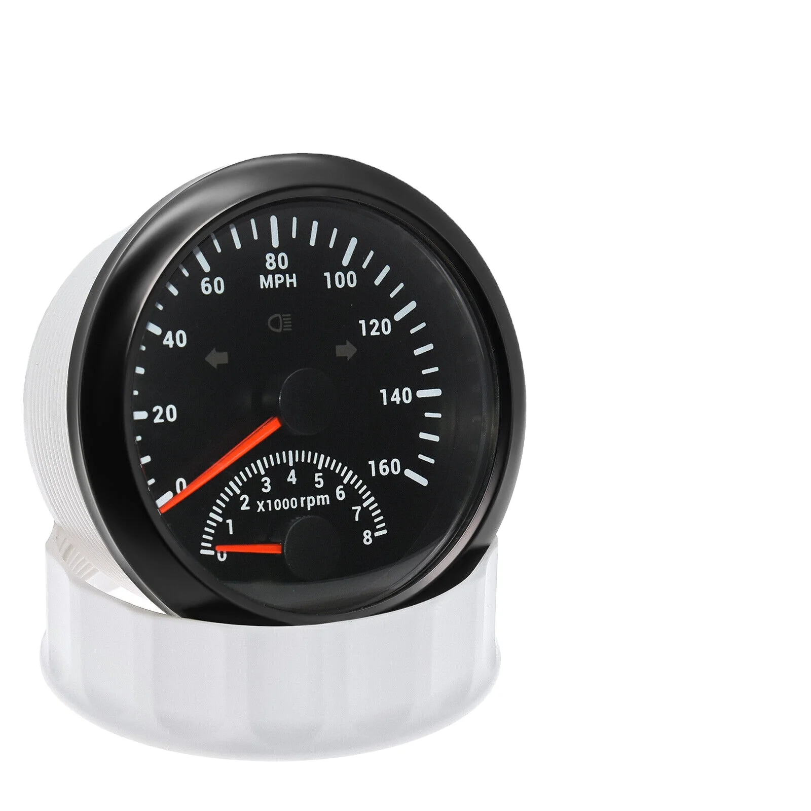 Hb66be242a7774a5fbbbf05162857ab8b2.webp Own Logo 85mm Universal Auto Meter Speedometer and Tachometer 2 in 1 Gauge for Car - Image 1