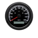 85MM 7 Colors LED Digital GPS Speedometer 0-200MPH With Turning Light for Car