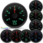 6 Gauge Set 85mm GPS Speedometer 160MPH Tachometer 7000RPM Waterproof Fuel Level Oil Pressure Water Temp Volt Gauge for Boat - Image 5