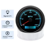 85MM Waterproof Black GPS Speedometer 30 MPH Odometer Gauge for Boat Car Marine Truck - Image 4