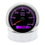 Cheap Waterproof 85mm Digital Hour Meter Tachometer 0-7000 RPM Gauge with Backlight New Condition