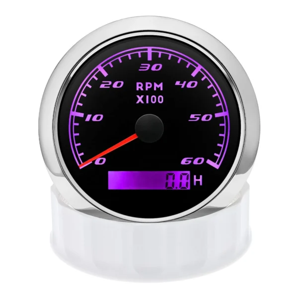 Cheap Waterproof 85mm Digital Hour Meter Tachometer 0-7000 RPM Gauge with Backlight New Condition