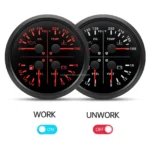 85mm Mechanical Generators Diesel Tank Fuel Level PSI Volt Temp Four in One Gauge - Image 3