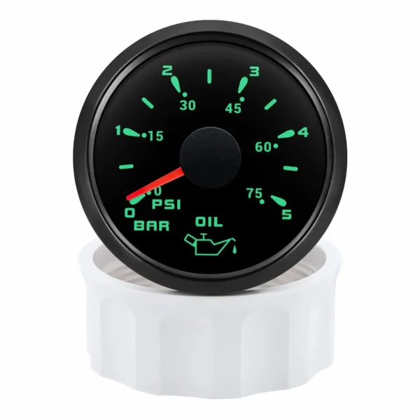 52mm Car Marine Boat Engine Oil Pressure Gauge