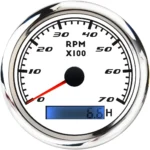 Universal Hour Meter Programmable 85mm Tachometer 7000 RPM Gauge for Truck Motorcycle Bus - Image 2