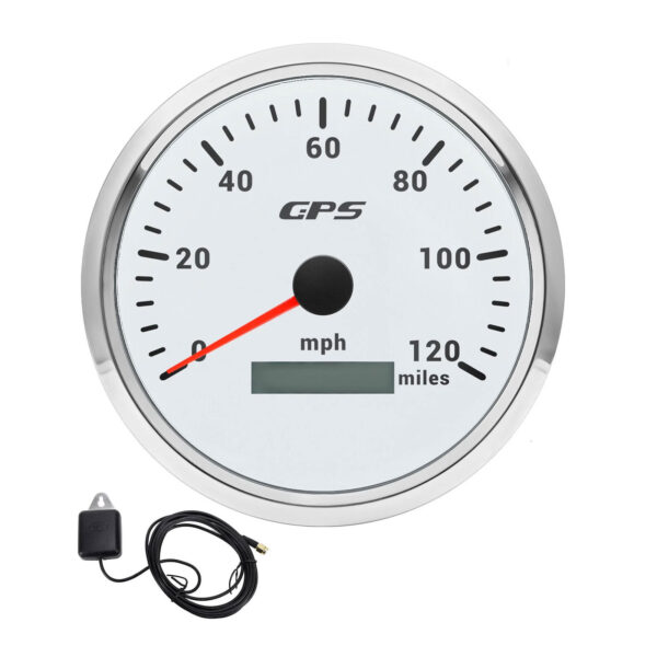 Waterproof -3/8 110mm GPS Speedometer 0-120MPH Gauge for Motorcycles Boat Car