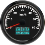 85mm Digital Speedometer Reset Seven Color LED Light Universal Odometer Motorcycle Meter - Image 5