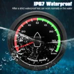 Customizable Logo Black 85mm 0-190 Ohm Marine Rudder Angle Indicator Gauge - Image 2