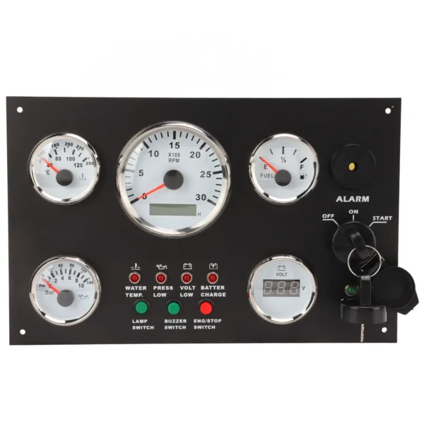 DC12V/24V Engine Instrument Gauge Meter Panel Marine Boats