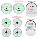 6 Gauge Set 110mm GPS Speedometer 120MPH Tacho 8000RPM & 52mm Fuel/Temp/Oil/Volt - Image 6