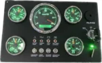 Multi-function Gauge Panel 12V/24V Engine Panel Instrument Assembly with 4 Gauges and Ignition Key - Image 6