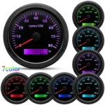 6 Gauge Set 85MM GPS Speedometer 80MPH for Car Marine Boat Truck Waterproof US - Image 3