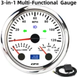 85mm GPS Speedometer 3 in 1 Diesel Generator Float Type Fuel Tanks Level Gauge - Image 5