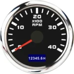 52mm 4000 RPM Electrical Tachometer with Digital Hour Meter