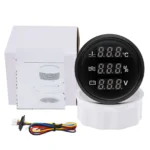 2 52mm 3 in 1 Digital Gauge Water Temp Water Level Voltmeter for Boat Car Truck - Image 6