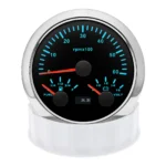 85mm 3In 1 Tachometer 0-6000RPM Fuel Gauge 240-33ohms Voltage 8-16V for Car Boat - Image 3