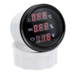2 52mm 3 in 1 Digital Gauge Water Temp Water Level Voltmeter for Boat Car Truck - Image 5