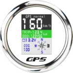 GPS Speedometer 85mm Boat GPS Speedometer Waterproof White TFT Screen Digital MPH Knots KM/h for Boat Marine 9-32V Car