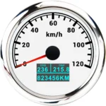85mm Digital Speedometer Reset Seven Color LED Light Universal Odometer Motorcycle Meter - Image 4