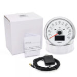 85MM White GPS Speedometer Gauge 0-160MPH With Turning Light for Boat Car Truck - Image 6