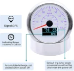 85 mm GPS Speedometer Odometer Waterproof for Car Boat Truck Black Double Dial 80 MPH 7 Color LED Included GPS Sensor - Image 3