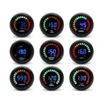Car 2 52MM Blue Digital Led Electronic Oil Temp Temperature Gauge - Image 2