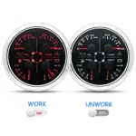 2 Gauge Set 85mm GPS Speedometer 0-160MPH & 85mm Fuel Water Temp Oil Press Volt - Image 5