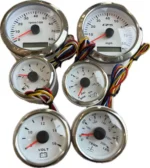 White Water Temp Fuel Level GPS Speedometer Oil Pressure Voltage Gauge Tachometer Auto Meter 6 in 1set - Image 3