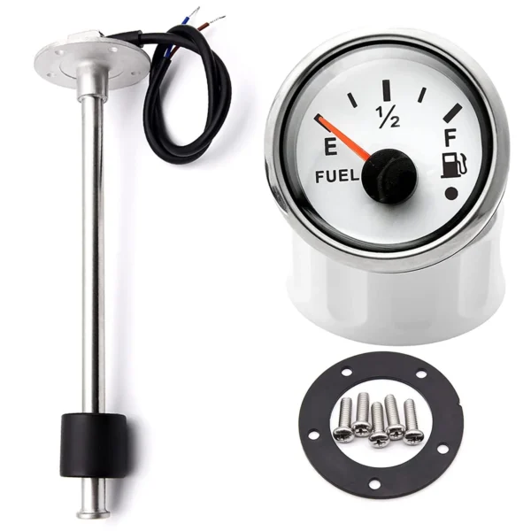 7 Colors 52mm Meter Retro Motorcycle Fuel Gauge with 200mm sensor