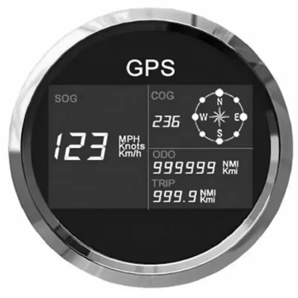 Multiple Backlights Auto Motorcycle COG Odometer Mileage Trip Counter Adjustable Digital GPS Speedometer