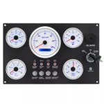 5 Gauges Set With Instrument Panel Tachometer 6000RPM 7 Color LED for Boat Yacht - Image 4
