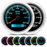 6 Gauge Set 85mm GPS Speedometer 0-120Km/H Tachometer for Marine Car Boat Truck - Image 3