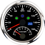 85mm GPS Speedometer 0-160MPH with Tachometer Gauge 0-8000RPM for Car Boat Motorcycle