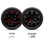 2 Gauge Set 85mm GPS Speedometer 120MPH Tacho&85mm Fuel Oil Temp Volt W/sensor - Image 2