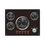 KUS Instrument Combination Marine Gauge Panel Tachometer Water Temp Voltage Fuel Oil Pressure for Vessel Ship Dashboard 386*198m - Image 5