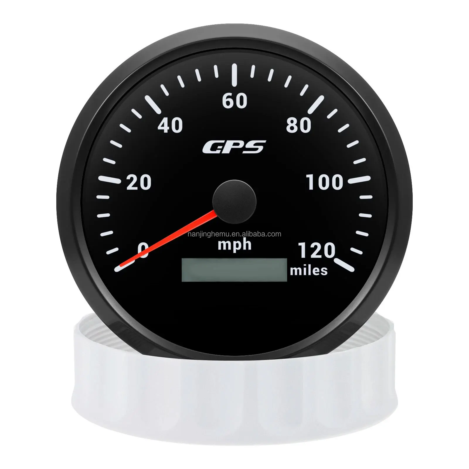 Hcd5d1a7c8b524744ac2775aa4231e436k.webp GPS 85mm 3 3/8 Inch Electrical Auto Meter Needle Speedometer 120 MPH - Image 1