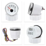 2 52mm White Water Temp Gauge 100-250?H with 1/8NPT Temp Sensor for Boat Car ATV - Image 4