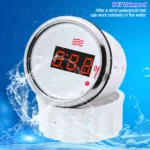 Easy Setup Digital Red LED Display Marine Water Tank Level Meter Truck Gauge - Image 3