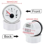 52MM Fuel Level Gauge 0-190ohms Indicator Tank Meter Red Colors for Car Truck Boat - Image 5