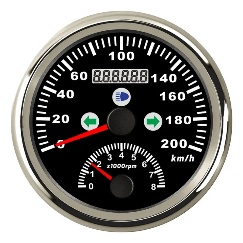 Hce1ed5d07d8845c58e427a264c262565N.webp 2 in 1 Universal to All Cars Smart Gauge Universal Digital Meter Speedometer - Image 1