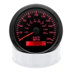 85mm Black GPS Speedometer 0-200MPH 300KMH Odometer for Car Truck Motor Marine - Image 4