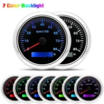 52mm Black Faceplate Red Pointer Vehicle Fuel Level Gauge Volt Gauge 85mm Tachometer MPH C BAR Made in China - Image 3