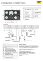 All White Gauges 12V/24V 300*190mm Waterproof Marine Instrument Panel Boat Instrument Panel - Image 6