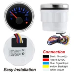 52mm Water Temperature Temp Gauge 100-250?H with 1/8NPT Temp Sensor for Boat Car - Image 3