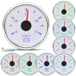 85mm GPS Speedometer 200MPH Tachometer 8000RPM&52MM Fuel/Oil/Temp/Volt Gauge Set - Image 6