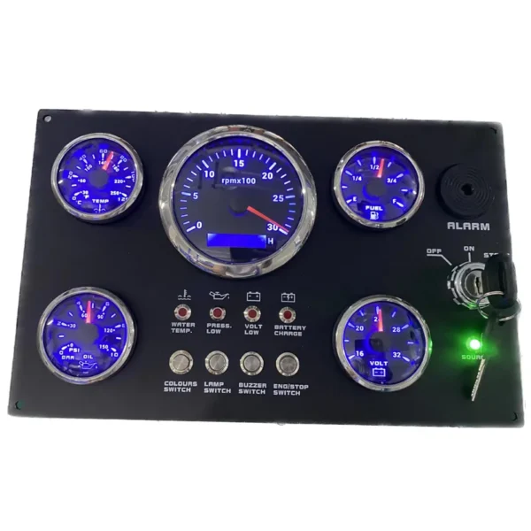 Outboard Marine Engine Control Boat Instrument Panel Boat Gauge Set