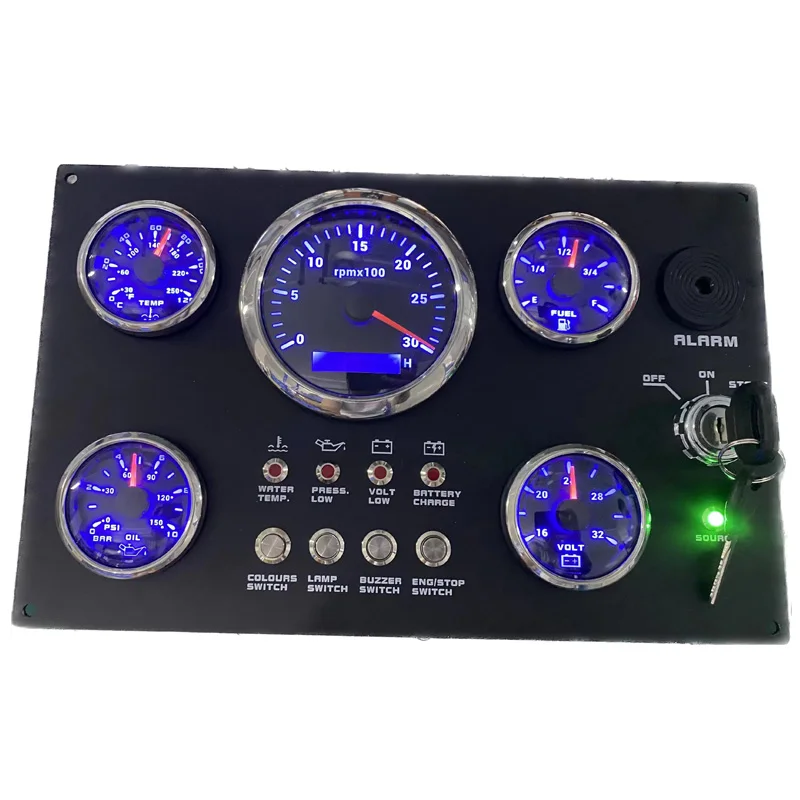 Hd05ab5c6b22a4691a10135036fae60fdt.webp Outboard Marine Engine Control Boat Instrument Panel Boat Gauge Set - Image 1
